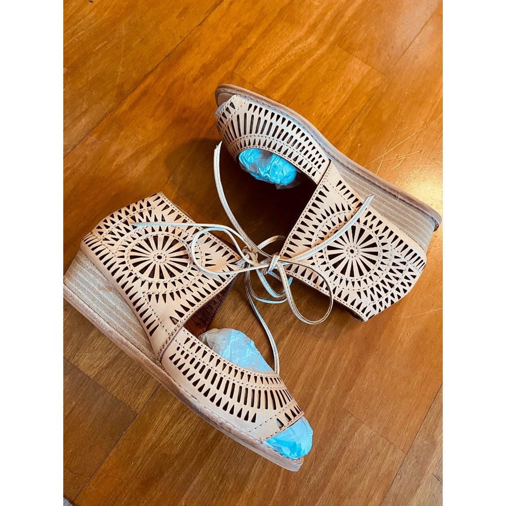 Jeffrey Campbell Rayos Perforated Mini Wedge